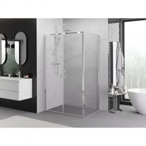 MEXEN/S - Exo sprchový kút dvere krídlové 80 x 70, transparent, chróm 814-080-070-01-00