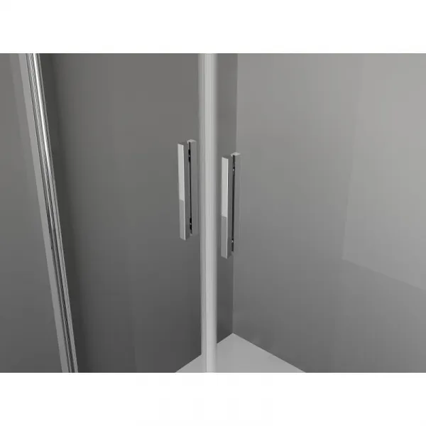 MEXEN - Exo sprchové dvere krídlové 80, transparent, chróm 814-080-000-01-00