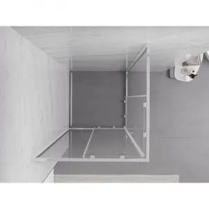 MEXEN/S - Exo štvorcový posuvný sprchovací kút 70 x 70, transparent, chróm 8111-070-070-01-00