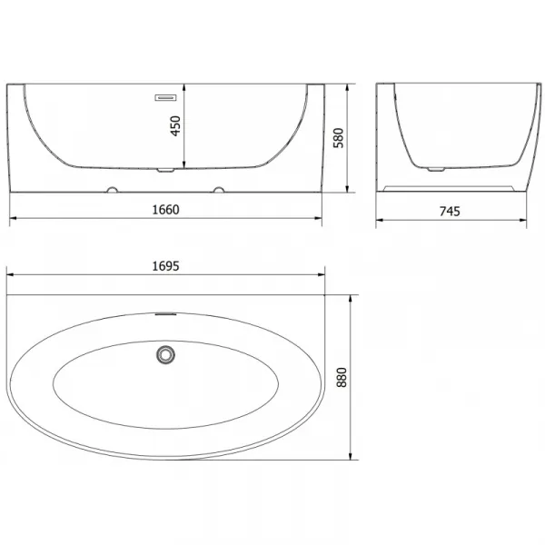 Mexen Bruna 170 x 88 cm 52731708800-01