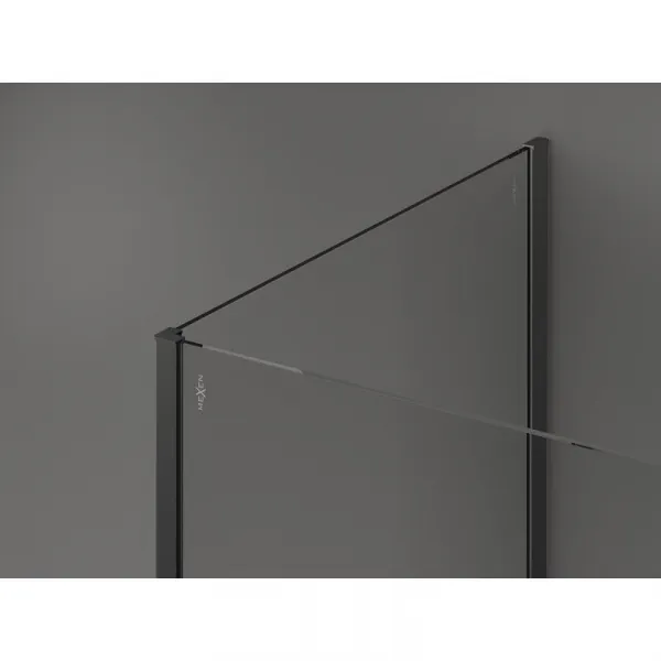 MEXEN/S - Kyoto Sprchová zástena WALK-IN 100 x 75, transparent, grafit metal 800-100-212-95-00-075