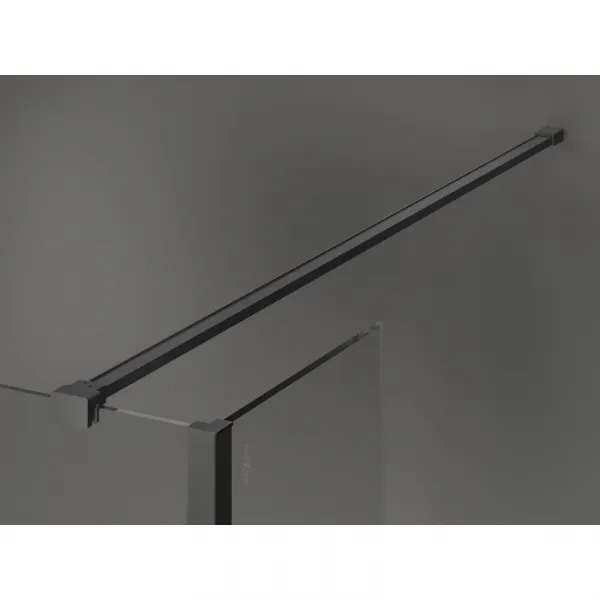 MEXEN/S - Kyoto Sprchová zástena WALK-IN 90 x 75 x 30, transparent, grafit metal 800-090-075-221-95-00-030