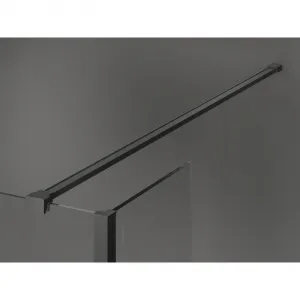 MEXEN/S - Kyoto Sprchová zástena WALK-IN 90 x 75 x 30, transparent, grafit metal 800-090-075-221-95-00-030