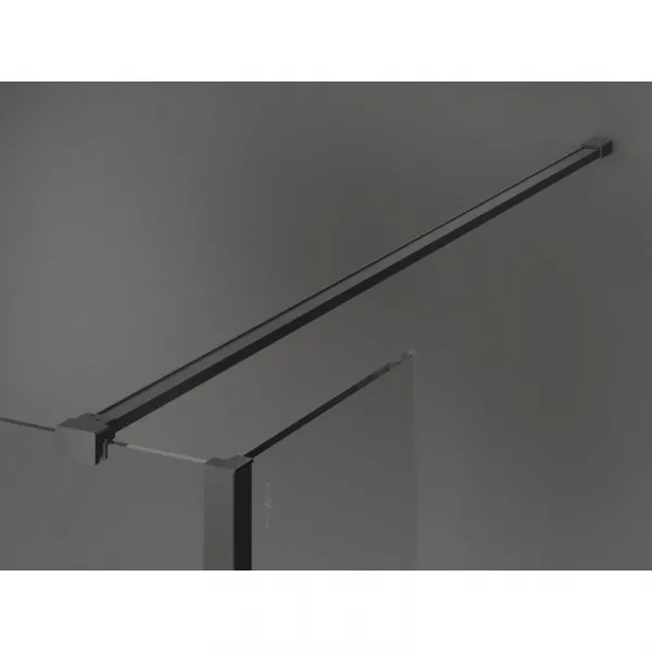 MEXEN/S - Kyoto Sprchová zástena WALK-IN 110 x 75 x 40, transparent, grafit metal 800-110-075-221-95-00-040