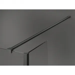 MEXEN/S - Kyoto Sprchová zástena WALK-IN 110 x 75 x 40, transparent, grafit metal 800-110-075-221-95-00-040