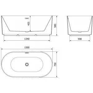 Mexen Paola 150 x 75 cm 52721507571-01