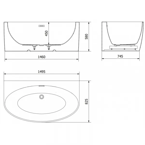Mexen Bruna 150 x 82 cm 52731508200-01