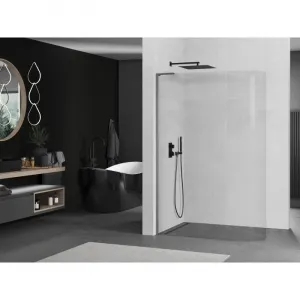 MEXEN/S - KiotoL Sprchová zástena WALK-IN 90 x 200, transparent, grafit metal 800-090-103-95-06