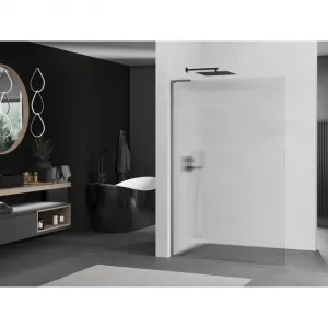 MEXEN/S - Kioto L Sprchová zástena WALK-IN 70 x 200, prúžky, grafit metal 800-070-103-95-09