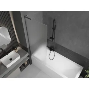 MEXEN/S - Next L vaňová zástena FIX 70 x 150, vzor, gun gray kartáčovaný 895-070-000-03-30-66