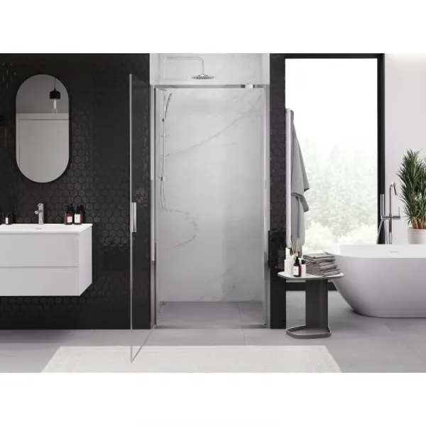 MEXEN - Exo sprchové dvere krídlové 80, transparent, chróm 817-080-000-01-00