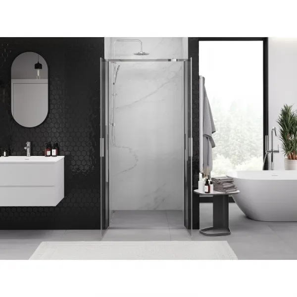 MEXEN - Exo sprchové dvere krídlové 70, transparent, chróm 814-070-000-01-00