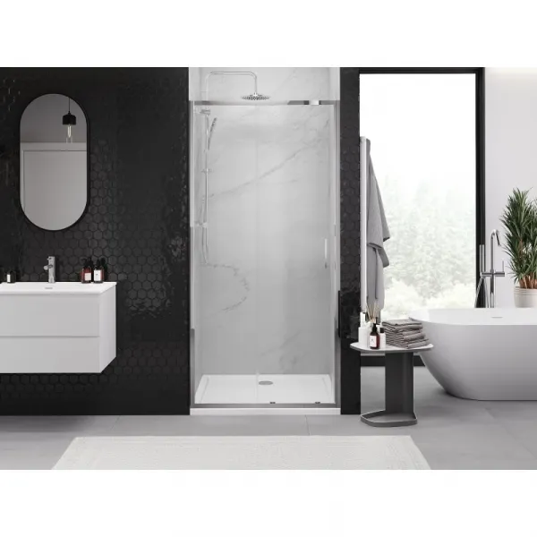 MEXEN - Exo posuvné sprchové dvere 90, transparent, chróm 8151-090-000-01-00
