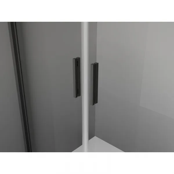 MEXEN/S - Exo sprchovací kút dvere krídlové 80 x 70, transparent, čierna 8182-080-070-70-00