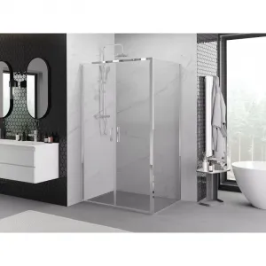 MEXEN/S - Exo sprchovací kút dvere krídlové 70 x 100, transparent, chróm 814-070-100-01-00