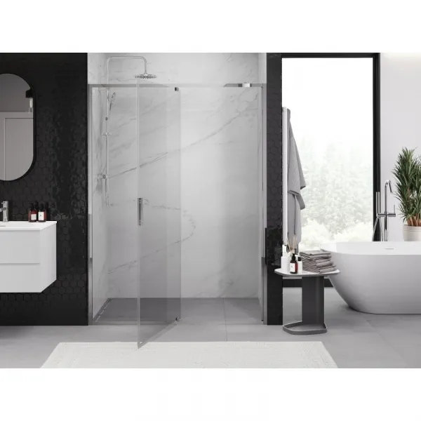 MEXEN - Exo sprchové dvere krídlové 135, transparent, chróm 819-135-000-01-00