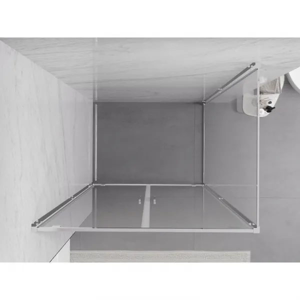 MEXEN/S - Exo sprchovací kút dvere krídlové 80 x 70, transparent, chróm 8182-080-070-01-00