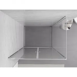 MEXEN/S - Exo sprchovací kút dvere krídlové 80 x 70, transparent, chróm 8182-080-070-01-00