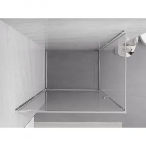 MEXEN/S - Exo sprchovací kút dvere krídlové 100 x 70, transparent, chróm 8181-100-070-01-00