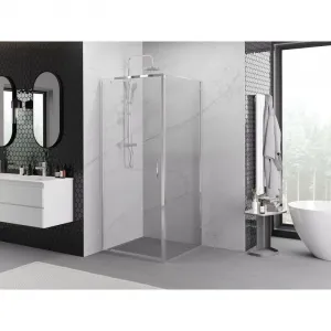 MEXEN/S - Exo sprchovací kút dvere krídlové 70 x 70, transparent, chróm 8181-070-070-01-00