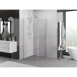 MEXEN/S - Exo sprchovací kút dvere krídlové 70 x 70, transparent, chróm 8181-070-070-01-00