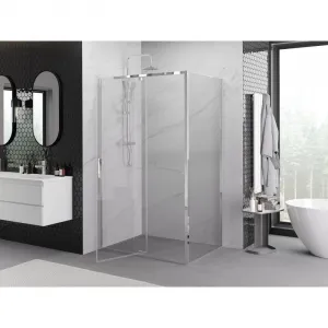 MEXEN/S - Exo sprchovací kút dvere krídlové 90 x 70, transparent, chróm 819-090-070-01-00