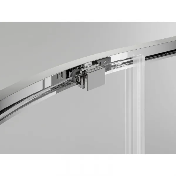 MEXEN/S - Exo štvrťkruhový posuvný sprchovací kút 80 x 80, transparent, chróm 8131-080-080-01-00