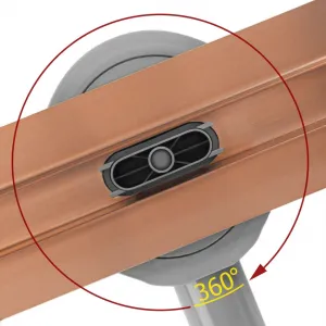REA - Odtokový žľab Neox Slim pre Brushed Copper 90 REA-G4808