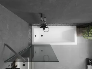 MEXEN/S - Next vaňová zástena FIX 70 x 150, grafit, grafit kartáčovaná 895-070-000-00-40-66