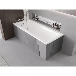 MEXEN - X-ST polystyrénový plášť na obdĺžnikovú vaňu 120-150 x 70-90, biela 55020-00