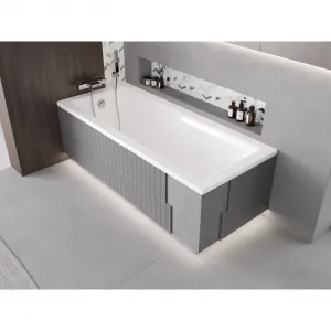 MEXEN - X-ST polystyrénový plášť na obdĺžnikovú vaňu 120-150 x 70-90, biela 55020-01