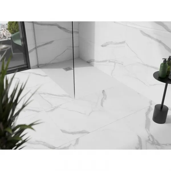 MEXEN - Stone+ sprchová vanička obdĺžniková 130x90, biela 44109013