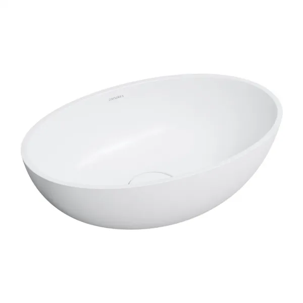 OMNIRES - SHELL M+ umývadlo na dosku, 50 x 32 cm, biela mat SHELL500UNBM