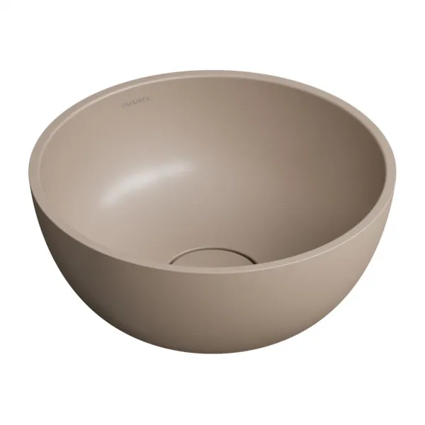 OMNIRES - SHELL M+ umývadlo na dosku, O35 cm, béžová mat SHELL350UNDB