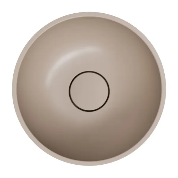 OMNIRES - SHELL M+ umývadlo na dosku, O35 cm, béžová mat SHELL350UNDB