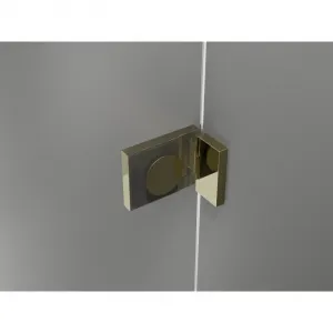 MEXEN/S - Lunar vaňová zástena FIX 60 x 150, transparent, zlatá 897-060-000-50-00