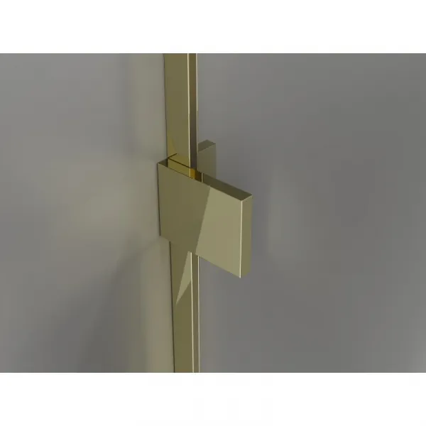 MEXEN/S - Lunar vaňová zástena FIX 60 x 150, transparent, zlatá 897-060-000-50-00