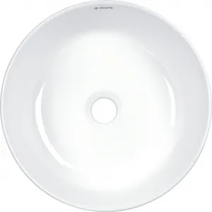 DEANTE - Silia Hexa biela Keramické umývadlo, na dosku, asymetrické CDX_6U3S