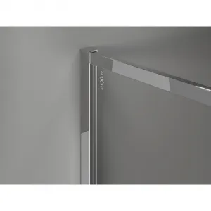MEXEN/S - Kyoto-XF Sprchová zástena WALK-IN s rámom 70 x 202, grafit 10 mm, chróm 800-070-104-01-40-X