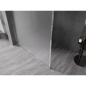 MEXEN/S - Kyoto-XF Sprchová zástena WALK-IN s rámom 80 x 202, dekor 10 mm, chróm 800-080-104-01-30-X