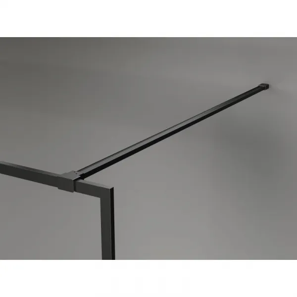 MEXEN/S - Kyoto-XF Sprchová zástena WALK-IN s rámom 70 x 202, grafit 10 mm, čierna 800-070-104-70-40-X
