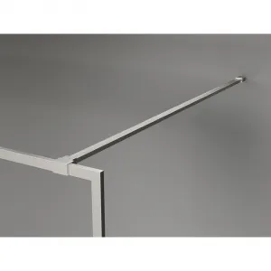 MEXEN/S - Kyoto-XF Sprchová zástena WALK-IN s rámom 80 x 202, grafit 10 mm, nikel kartáčovaný 800-080-104-97-40-X