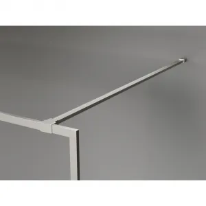 MEXEN/S - Kyoto-XF Sprchová zástena WALK-IN s rámom 60 x 202, grafit 10 mm, nikel kartáčovaný 800-060-104-97-40-X