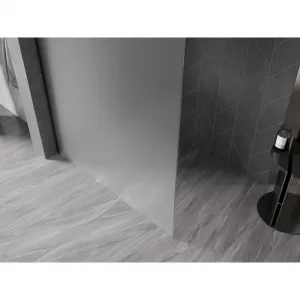 MEXEN/S - Kyoto-X Sprchová zástena WALK-IN 80 x 200, dekor 10 mm, čierna 800-080-101-70-30-X