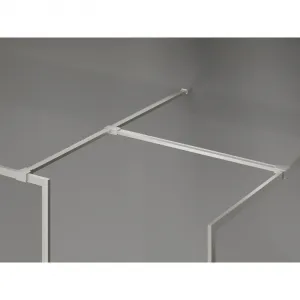 MEXEN/S - Kyoto-F Sprchová zástena WALK-IN s rámom 155 x 80, transparent 8 mm, nikel kartáčovaný 800-155-202-04-97-080