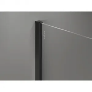 MEXEN/S - Kyoto-X Sprchová zástena WALK-IN 70 x 200, dekor 10 mm, čierna 800-070-101-70-30-X