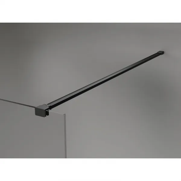 MEXEN/S - Kyoto-X Sprchová zástena WALK-IN 70 x 200, dekor 10 mm, čierna 800-070-101-70-30-X