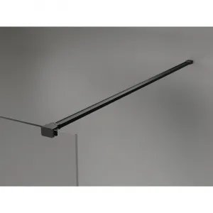 MEXEN/S - Kyoto-X Sprchová zástena WALK-IN 70 x 200, dekor 10 mm, čierna 800-070-101-70-30-X