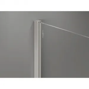 MEXEN/S - Kyoto-X Sprchová zástena WALK-IN 80 x 200, grafit 10 mm, nikel kartáčovaný 800-080-101-97-40-X