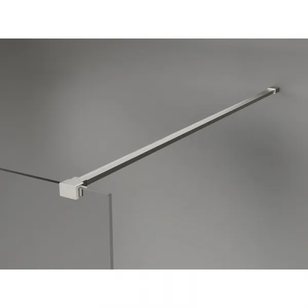 MEXEN/S - Kyoto-X Sprchová zástena WALK-IN 80 x 200, grafit 10 mm, nikel kartáčovaný 800-080-101-97-40-X